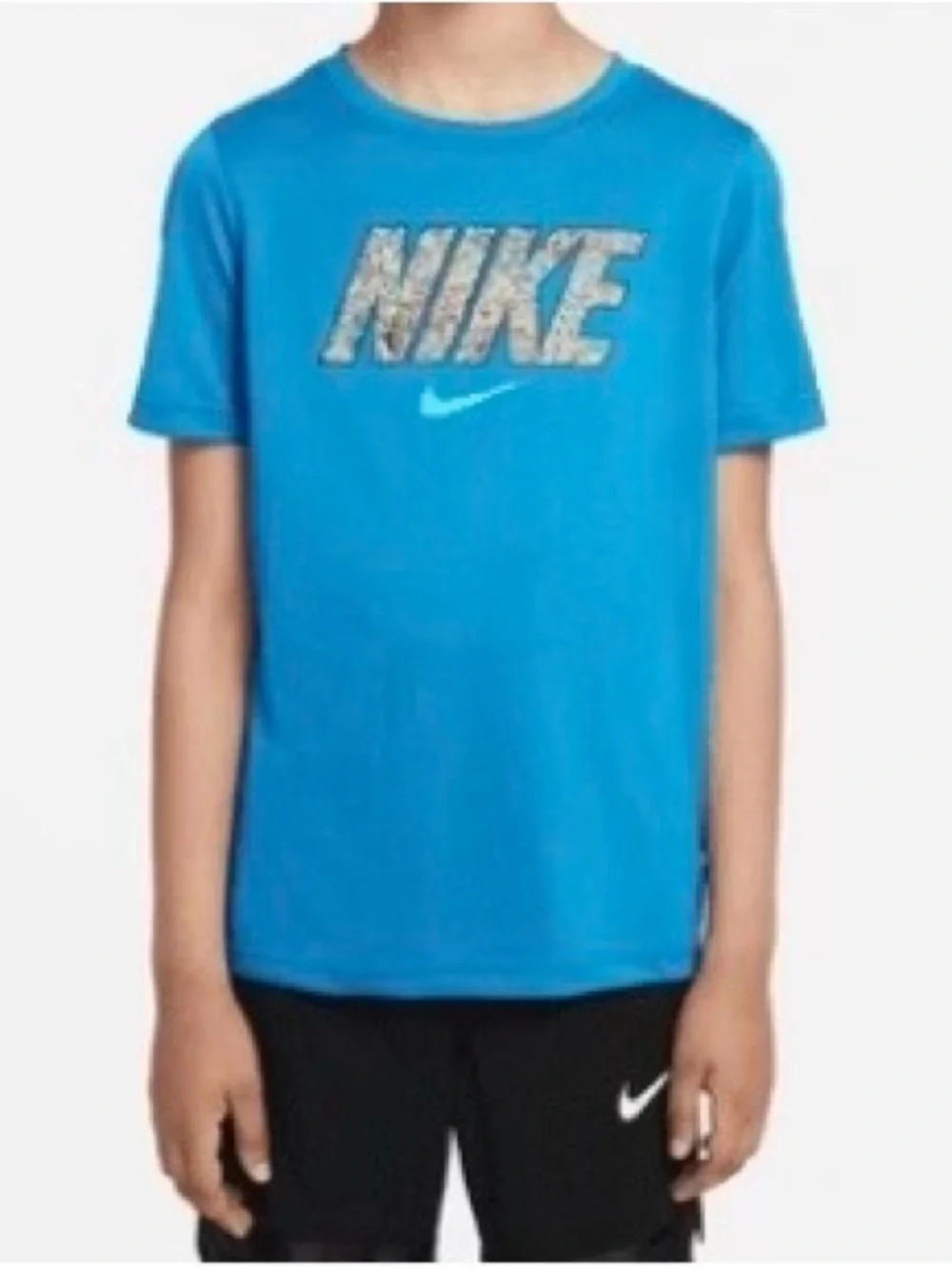 Nike Dri-FIT Big Kids' (Boys) Training T- Shirt DJ6635-411 Imperial Blue Size XL